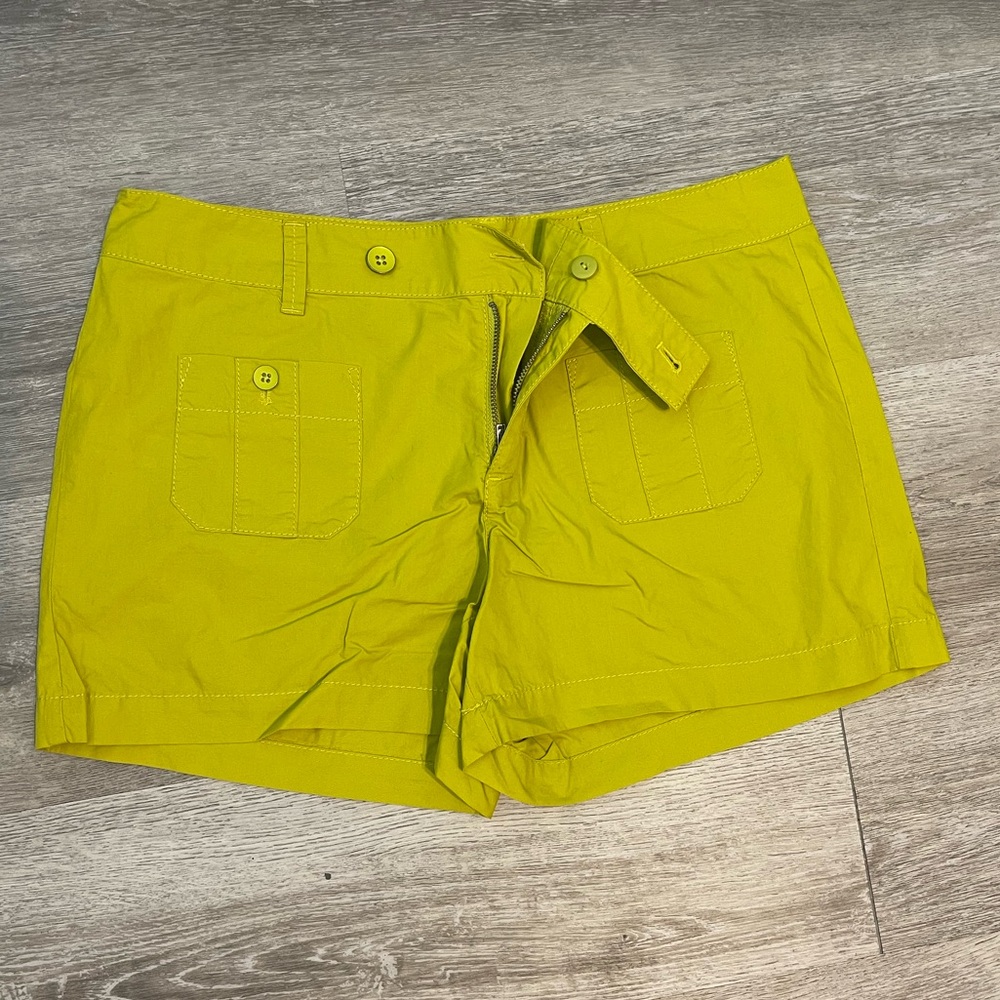 Loft lime green shorts